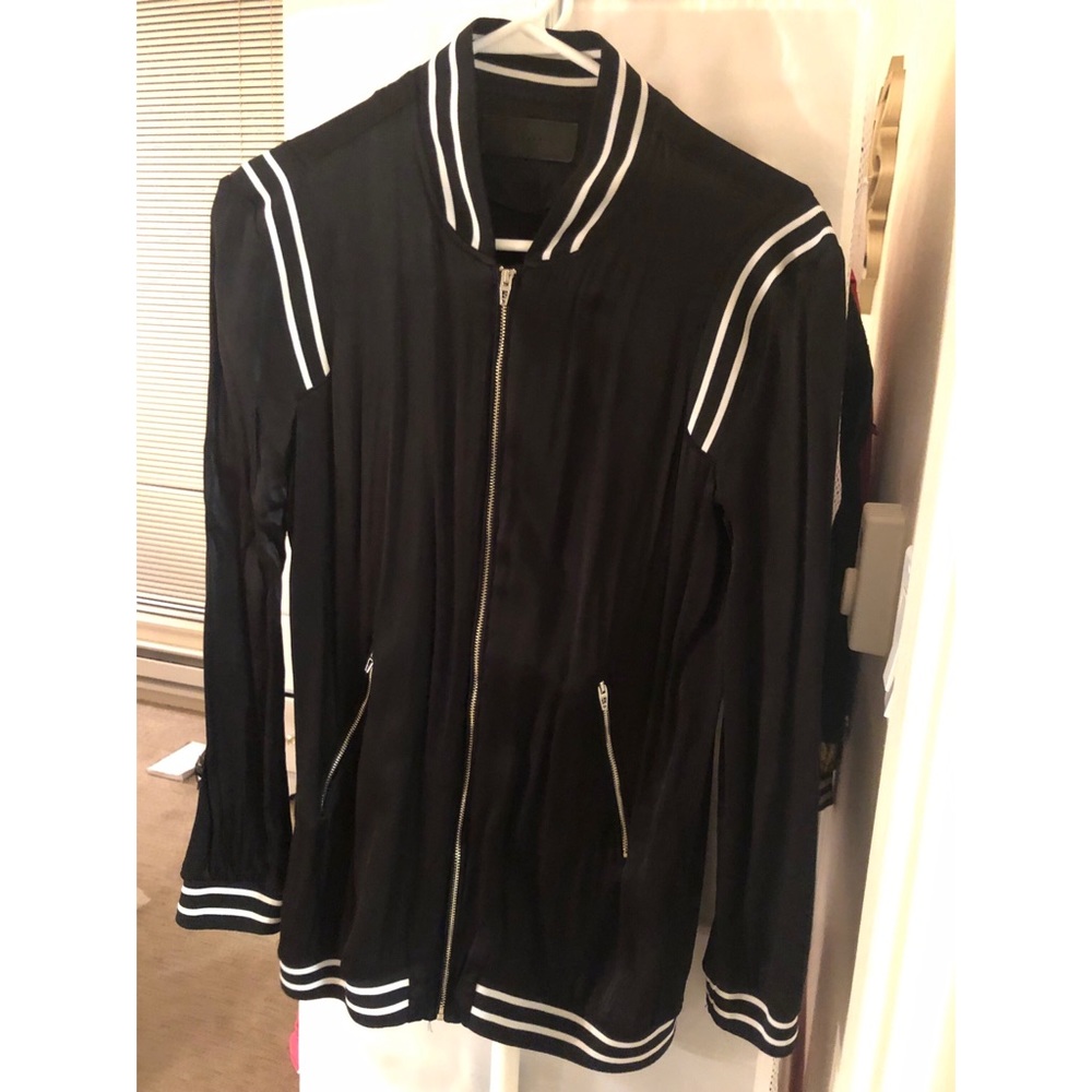 Brand new! Black and white long oversized jacket